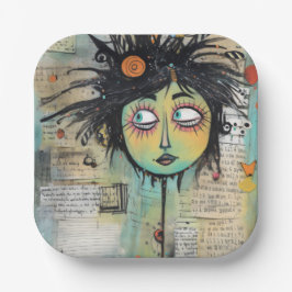 ArtLady 27 Bezaubernd und bedrückt Pappteller