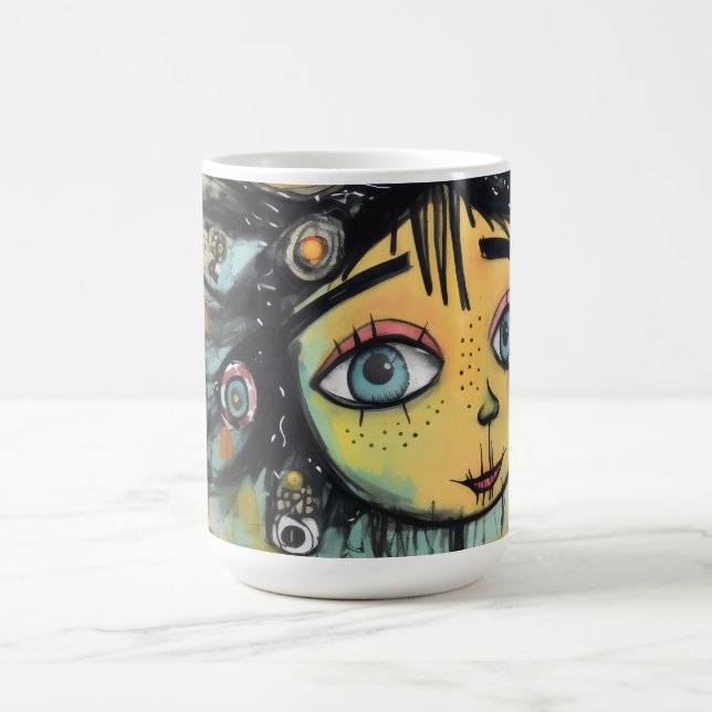 ArtLady 28 Bezaubernd und bedrückt Kaffeetasse (Mittel)