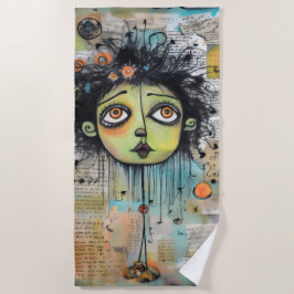 ArtLady 29 Bezaubernd und bedrückt Strandtuch