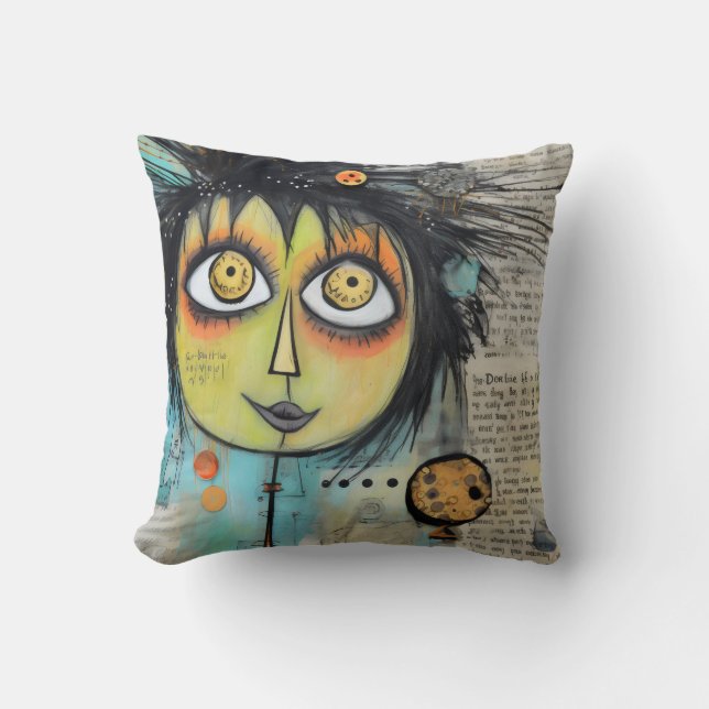 ArtLady 3 Bezaubernd und bekümmert Kissen (Vorderseite)