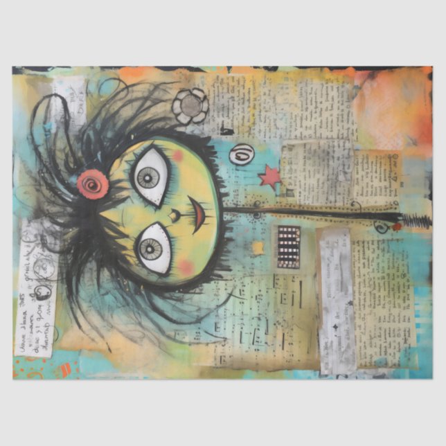 ArtLady 4 Bezaubernd und bekümmert Seidenpapier (Vorderseite)