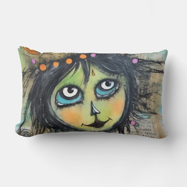 ArtLady 5 Bezaubernd und bekümmert Lendenkissen (Vorderseite)