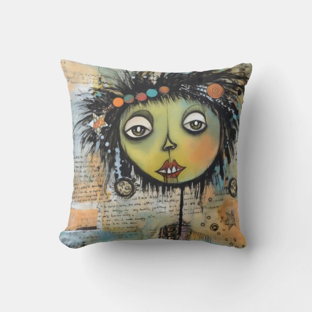 ArtLady 7 Bezaubernd und bekümmert Kissen (Vorderseite)