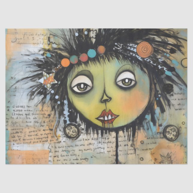 ArtLady 7 Bezaubernd und bekümmert Seidenpapier (Vorderseite)