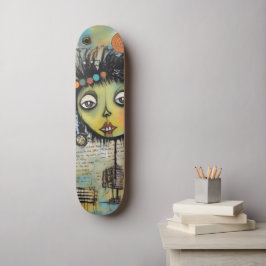 ArtLady 7 Bezaubernd und bekümmert Skateboard