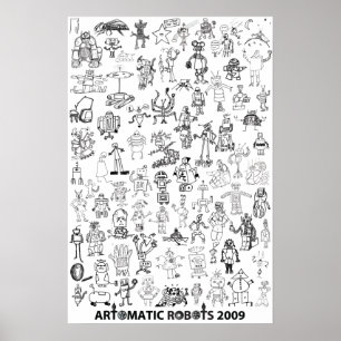 Artomatic Roboter-Plakat 2009 2 Poster