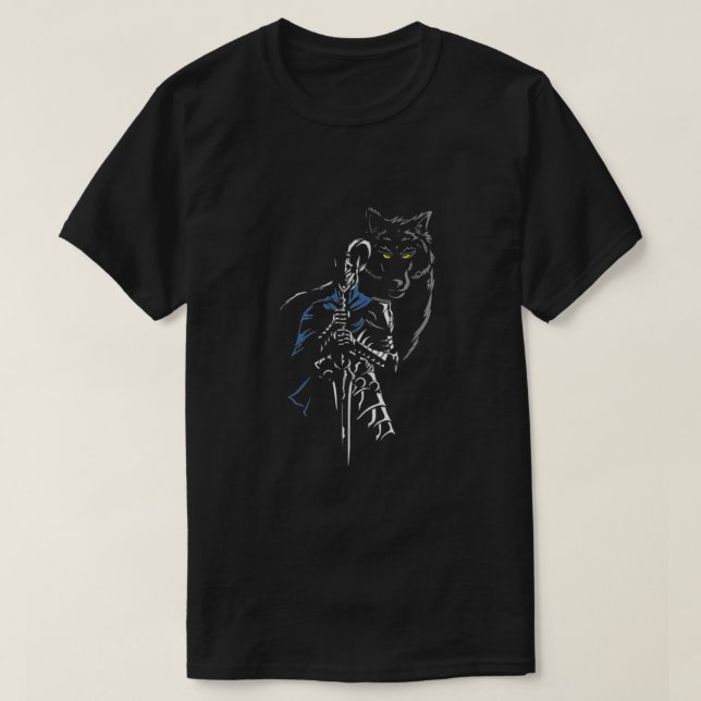 Artorias und Sif Dunkelsouls Classic T-Shirt (Design vorne)