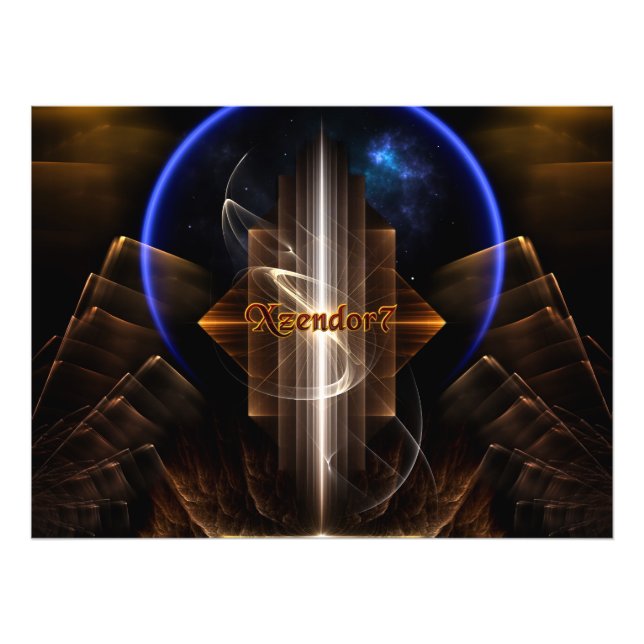 Artrillian-Bereich Xzendor7 Fraktal Art Fotodruck (Vorne)