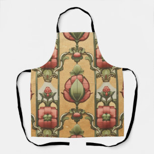 Arts & Crafts Craftsman und Mission Friese floral Schürze