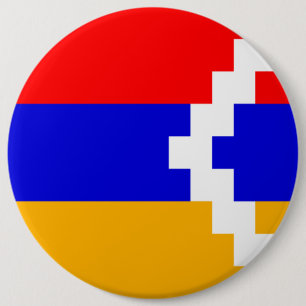 Artsakh (das Bergkarabach) Flagge Button