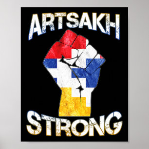 Artsakh Strong Verteidiger Artsakh Armenia Flag Pr Poster