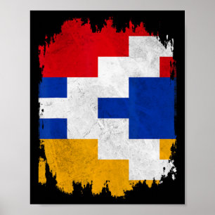 Artsakh Strong Verteidiger Artsakh Armenia Flag Pr Poster