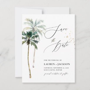ArtsApp Chic Tropical Paradise Wedding Save The Date