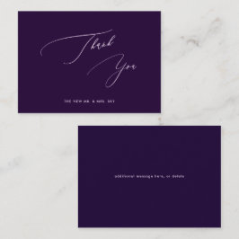 ArtsApp Eggplant Drk Lila Kalligraphie Vielen Dank Mitteilungskarte