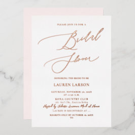 ArtsApp Elegant Calligraphy Bridal ShowerDIY Color Folieneinladung