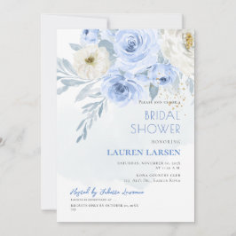 ArtsApp H2 Blue Rose Dusty Blue Foliage Einladung