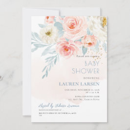 ArtsApp H2 Blush Roses Dusty Blue Foliage Einladung