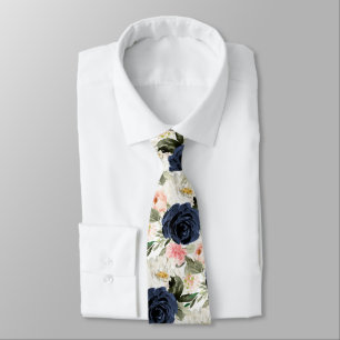 ArtsApp H2 Navy Blush Rosen Hochzeit Krawatte