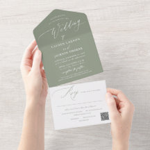 ArtsApp Moderne Kalligrafie Sage Green Hochzeit