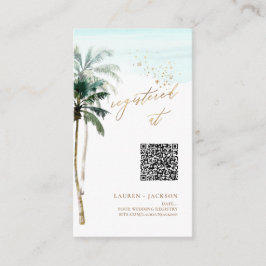 ArtsApp QR Code Registrierung Tropische Palmen Begleitkarte