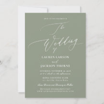 ArtsApp Sage Green Luxe Calligraphy Wedding