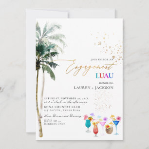ArtsApp Tropical Paradise Breeze Palms Luau Einladung