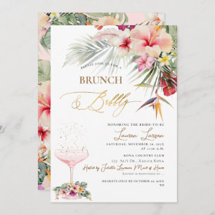 ArtsApp Tropical Paradise Imitate Gold Brunch+Bubb Einladung