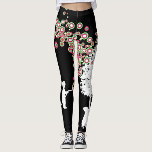 Artschwarz-Leggings Garten Graffiti banksy Leggings