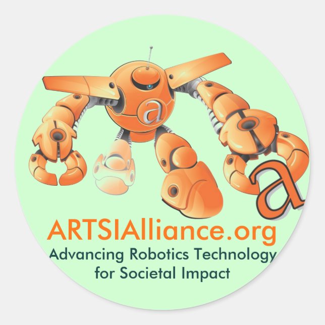 ARTSI-Aufkleber Runder Aufkleber (Vorderseite)