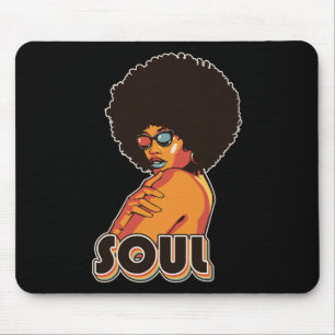 Artsy Damen Funk Vintage 70er Jahre Kostüm Afro So Mousepad