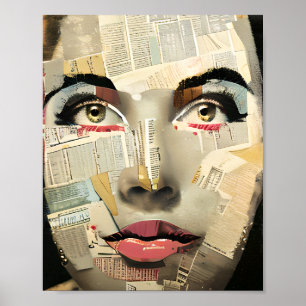 Artsy Einzigartige digitale Kunst   Pretty Lady Ab Poster