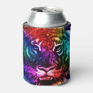 Artsy Rainbow Tiger Dosenkühler