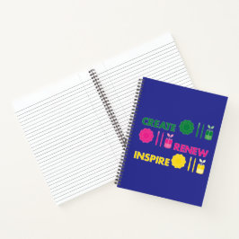 Artsy Spring Knolling Spiral Notizbuch
