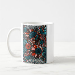 Artsy Zentangle Neurographica Muster Kaffeetasse -
