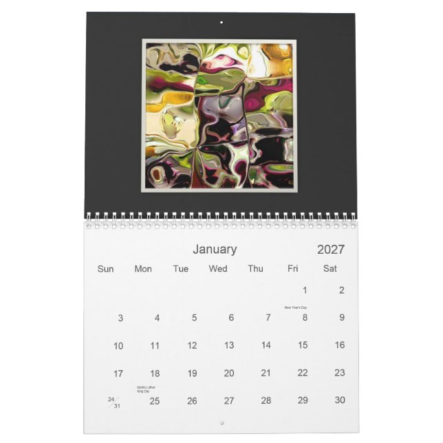 ArtSylvia abstrakter Sammlungs-Kalender 2012 Kalender (Jan 2027)