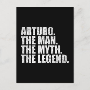 Arturo Name, Arturo Der Mann Der Mythos Die Legend Postkarte