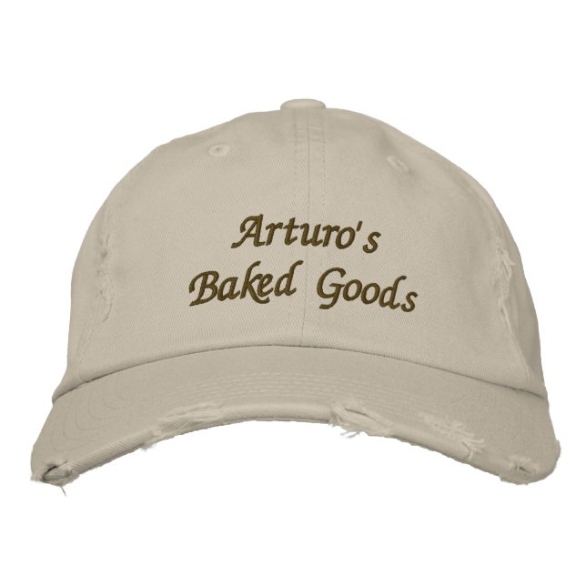 Arturos Backwaren & more Bestickte Kappe (Vorderseite)