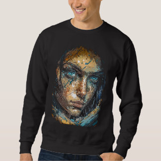 Artwork Fantasy Portrait of a Beautiful Woman with Sweatshirt
