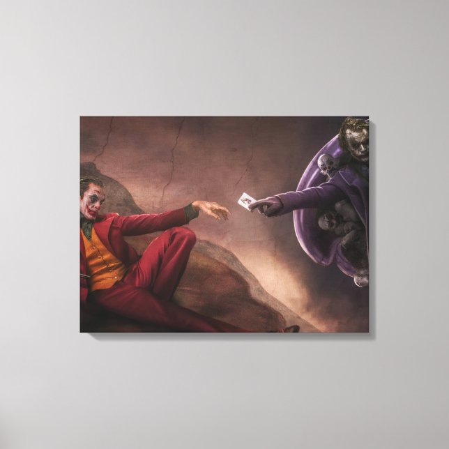 Artwork Joker Premium Wrapped Canvas (Gloss) Leinwanddruck (Vorderseite)