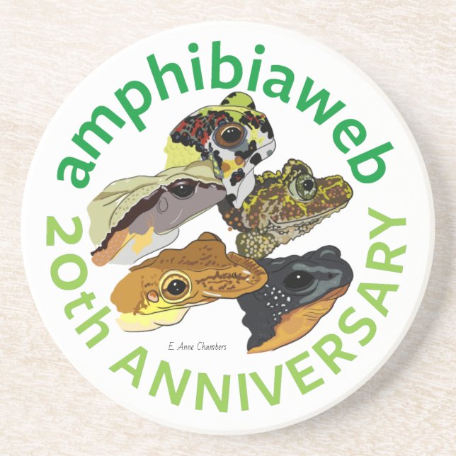 #ArtYourAmphibian2020 - E. Anne Chambers Getränkeuntersetzer (Vorne)