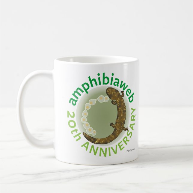 #ArtYourAmphibian2020 - E. Anne Chambers - hellben Kaffeetasse (Links)