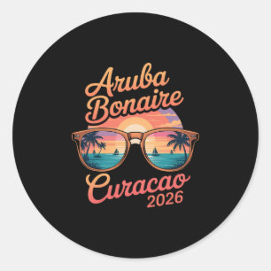 Aru Bonaire Curacao Familienkreuzfahrt Freunde 202 Runder Aufkleber
