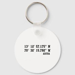 Aru Coordinates Design Sommerferien Karibik I Schlüsselanhänger