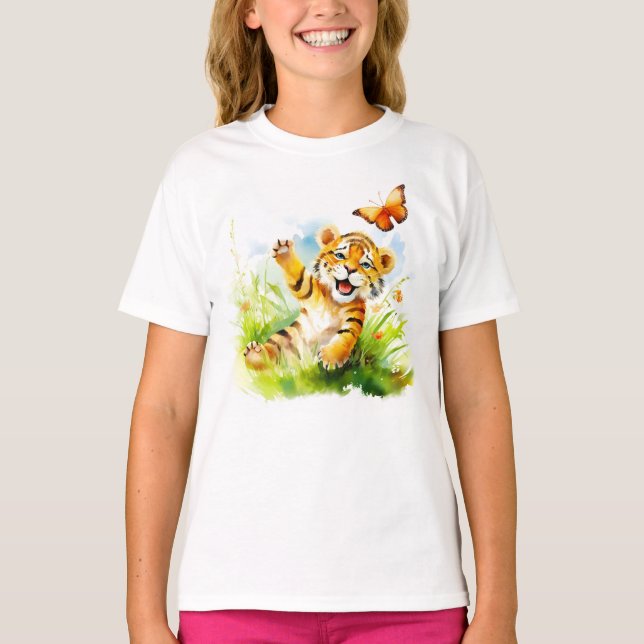 Aru: Ein Dreamy Baby Tiger T-Shirt (Vorderseite)