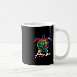 Aru Tie Dye Meeresschildkröte passende Familienfer Kaffeetasse
