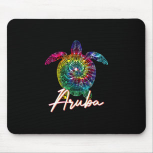 Aru Tie Dye Meeresschildkröte passende Familienfer Mousepad