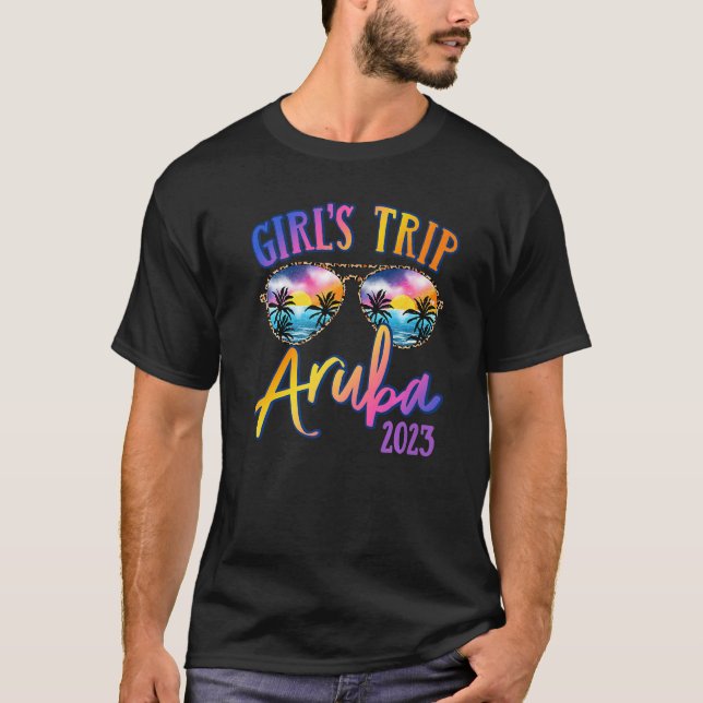 Aruba 2023 Girls Trip Sunglasses Summer Girlfriend T-Shirt (Vorderseite)