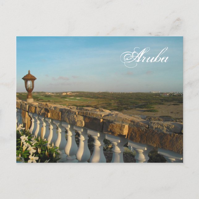 Aruba Abends Postcard Postkarte (Vorderseite)