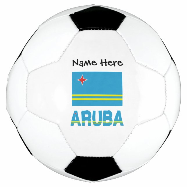 Aruba Aruban Flag Personalisiert Fußball (Vorderseite)