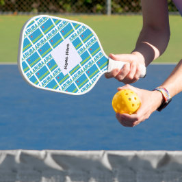 Aruba Aruban Flag Tiled Personalisiert Pickleball Schläger